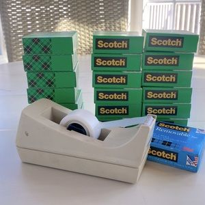 Scotch Magic Tape Dispenser and Tape Bundle